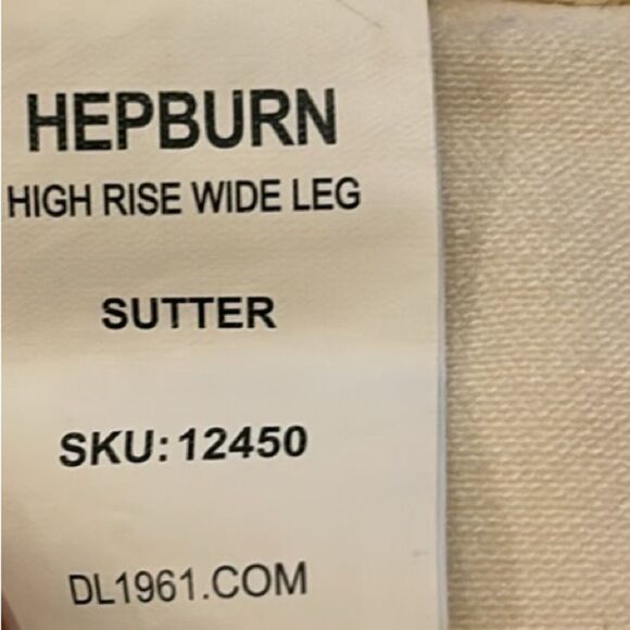 DL1961 x Mariana Hewitt Hepburn High Rise Wide Leg Jeans in Sutter - Picture 10 of 10